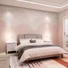 Habitación Infantil Cubierta de Pared Nube Rosa Habitación de Niña Pared de Fondo junto a la Cama Papel Tapiz Habitación de Princesa Cubierta de Pared Simple sin Costuras