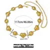 Cadena de cintura estilo bohemio transfronteriza para mujer, cinturón vintage con forma de corazón, patchwork ovalado, hecho a mano, accesorio de cintura versátil, venta al por mayor de fábrica