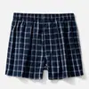 Fábrica de Origem Nantong Cuecas Boxer Masculinas 100% Algodão Modelagem Solta Roupa de Dormir para Casa Tamanho Grande Boxer Briefs Fornecimento Direto em Estoque