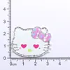 Serie de Emojis Gato de Dibujos Animados Brillo Fino Accesorios de Acrílico Accesorios para Joyería DIY Pasadores para el Cabello Decoraciones para Zapatos Funda de Teléfono