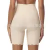 Nuevos Pantalones Seamless de Cintura Alta para Control de Abdomen para Comercio Exterior, Pantalones Cortos Tipo Boxer de Talla Grande de Longitud Extendida Anti-Exposición, Pantalones de Longitud Media para Control de Abdomen y Levantamiento de Cadera