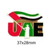 Insígnia de metal com bandeira dos Emirados Árabes Unidos transfronteiriça acessórios de vestuário presentes adesivos para celular fabricantes de origem atacado personalização
