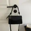 Bolsa de Mão Tendência Elegante Cor Sólida Simples 2026 Inverno Nova Casual Temperamento Ombro Único Transversal Pequena Quadrada Bolsa Feminina