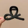 Pinza para el pelo grande y moderna para mujer, elegante y sofisticada, pinza para el pelo exquisita, pinza de tiburón simple para primavera-verano