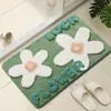 Alfombrillas de Baño Transfronterizas, Tufted y Flocked, Engrosadas, Absorbentes de Agua, Esterillas Refrigerantes, Alfombrillas para Puerta de Inodoro, Suministro de Comercio Exterior