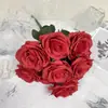 Simulación Boda China Nueva Arreglo de Boda Arreglo Rojo Fondo Rojo Material de Flores Banquete de Bodas de Nicho Arte Floral de Simulación
