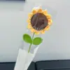 Buquê de Flores Artificiais de Girassol com 5 Hastes para o Dia do Professor e Dia dos Namorados, Presente Atacado para o Dia do Professor