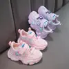 Zapatos Deportivos Infantiles Dibujos Animados 2026 Nuevo Estilo Coreano Zapatos Tipo Papá para Niñas Cuero Suela Suave Zapatos Casuales para Niñas Mayores