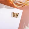 Colar com Pingente de Borboleta de Cristal em Cor Gradiente de Luxo Leve, Joias de Fada Versáteis, Pingente para Acessórios de Pulseira DIY