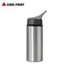 Recubrimiento blanco de transferencia térmica 600ml boca de águila tetera de aluminio tetera para deportes al aire libre se puede imprimir logo imagen tetera de aluminio portátil