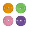 Discos de Peso Macaron de Goma Sólida Transfronterizos para Uso en Gimnasio y en Casa, Compatibles con Barras Olímpicas