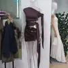Novo produto de verão para mulheres, estilo europeu e americano, transfronteiriço: cor sólida, decote assimétrico, recorte sexy na cintura, tie-dye moderno, vestido justo bodycon