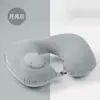 Nuevo Tipo de Presión Portátil de Viaje Protección para el Cuello Inflable Protección de Vértebras Cervicales Almohada en Forma de U Dispositivo Entrenador Inflar Almohada de Viaje Bueno
