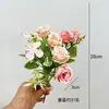 Flor artificial con Yang, multi-cabeza, ramo falso, Aisha, flor de hada, rosa, decoración del hogar, accesorios de escena de flores artificiales, venta al por mayor
