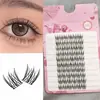 Pestañas postizas transfronterizas de venta caliente, set de pegamento sin tallo estilo pájaro, voluminosas y espesas, para ojos grandes, versátil para uso diario, artículo popular de comercio exterior