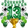 Cadena de Globos Temática de la Nueva Copa Mundial de Fútbol Transfronteriza Set Copa de Campeonato de Papel de Aluminio Serie Deportiva Globos Decorativos