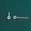 Aretes de Resina al por Mayor con Tapón Transparente Portador de Oreja Invisible Aretes Anti-bloqueo Mini Clavo de Oreja Sencillo sin Color