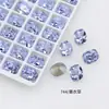 Dongzhou Diamante Cristal Morado Lavanda Para Uñas Boutique de Diamantes Fondo Puntiagudo Cristal K9 Mariposa Popular en Internet Accesorios Populares para Uñas