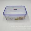 Fiambrera rectangular de plástico PP, sellada, para conservar alimentos frescos, de silicona especial para microondas.