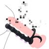 Hombres y mujeres comparten anillo doble con tirador, anillo de bloqueo de cuentas, tapón anal de silicona, estimulación anal, doble restricción, anillo para huevos, juguetes sexuales