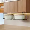 Estante de Almacenamiento para Lavabo, Estante para Lavabo, Estante de Lavabo en Capas debajo del Gabinete del Baño, Estante de Almacenamiento para Baño, Colgador para Varios Artículos