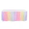 Falda de Mesa para Conferencias Transfronteriza, Decoración para Fiestas de Festival y Bodas, Falda de Mesa de Malla, Mesa de Postres, Tutú de Hotel, Venta Directa de Fábrica