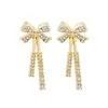 Pendientes Largos de Plata con Borlas de Diamantes Completos Super Brillantes, Populares en Línea, Hacen que el Rostro Parezca Más Delgado, Pendientes de Cadena Elegantes y Versátiles