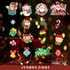 Decoração de Natal 2025 Novo Estilo Tira Pendente Decorações Pendentes Flores de Puxar Pingente de Feliz Natal Decoração Pendente para Jardim de Infância Layout de Cena