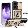 Funda para teléfono con ventana deslizante adecuada para Oppo F31 Pro Realme 16 Pro Funda protectora tipo armadura dos en uno
