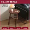 Mesa Auxiliar de Sofá de Madera Maciza, Gabinete Lateral, Mesa de Café Pequeña de Sala de Estar Estilo Vintage, Alternativa a Mesa de Noche Pequeña de Dormitorio