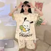 Pijama de Verano 200 jin para Mujer, Individual, Dibujos Animados, Manga Corta, Shorts, Talla Grande de Verano, Holgado, Estilo Verano, Ropa de Casa para Mujer