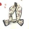Lenço Coreano Pequeno de Cetim com Bolinhas Retro para Mulheres, Lenço Pequeno Versátil de Fita, Fabricante, Gravata Borboleta Doce Estilo Chinês para Meninas