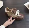 Diseño único, zapatillas de entrenamiento alemanas con bloques de color para mujer, nueva colección primavera/otoño 2026, a la moda, versátiles, cómodas y con suela blanda