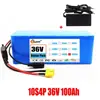Suministro Exclusivo Transfronterizo de Paquete de Batería de Litio 18650 de Gran Capacidad 36V 10S4P 100Ah 20000W con BMS XT60