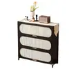 Cómoda Negra Estilo Vintage de Cinco Cajones Gabinete de Almacenamiento para Sala de Estar Dormitorio Gabinete de Almacenamiento Estantería Gabinete de Pasillo Gabinete Estrecho Alto Vertical Multicapa