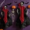 Disfraces de Halloween, Disfraces de Fantasma de Halloween, Esqueletos Aterradores, Gasa de Bruja, Tela Transparente, Decoraciones de Fiesta, Fantasmas Negros
