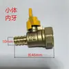 Yuhuanlin Válvula de bola con respiradero para válvula AI 4 puntos rosca interior y exterior/boca recta válvula de horquilla única válvula de bola de cobre