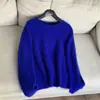2025 Lana ~ Camiseta Básica de Cuello Redondo Cepillada Tejido Elegante Ropa de Punto para Mujer Venta al por Mayor H06Cs048