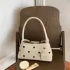 Nova Bolsa de Ombro Lisa com Bolinhas para Verão 2026 para Mulheres, Bolsa de Axila Estilo Coreano para Trabalho e Trajeto, Bolsa Quadrada Pequena de Moda Personalizada