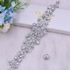 Youlapan S12 Cinturón de Cintura de Cristal para Boda Nupcial Transfronterizo Cosido a Mano para Vestido Fondo de Malla Accesorios de Ropa Lentejuelas