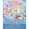 Ins Juego de Globos para Decoración de Cumpleaños Niños Niñas Fiesta de Cumpleaños de Bebé Accesorios para Disfrazar Escena