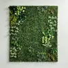 Parede de Plantas Parede de Fundo de Plantas Verdes Decoração de Parede Interna Varanda Cabeça de Porta Tridimensional Gramado Artificial Biônico
