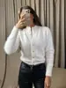 Suéter Cardigan Feminino Europeu e Americano Transfronteiriço Outono/Inverno 2026 Novo Doce e Picante Slim Fit Gola Redonda de Botão Único Pelúcia Manga Longa