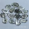 12x 17mm Cristal de Cabello Natural Hojas Accesorios para Pulsera Collar Pasador DIY