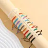 Pulsera de Aleación Transfronteriza, Juego de Pulseras Trenzadas Nudadas Planas Hechas a Mano, Joyería de Mano Versátil