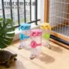 Dispensador de água para animais de estimação suspenso 350ML bico de aço inoxidável dispensador automático de água para gaiola de cães e gatos