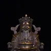 Adorno de Latón Dios de la Riqueza Ruyi Cuenco del Tesoro Dios de la Riqueza Decoración para el Hogar y la Oficina Casa de Ofrendas Regalo de Inauguración