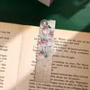 Série Flor Estrela Marcador de Página Metálico Vazado com Desenhos de Plantas e Florais, Alto Valor Estético, Estilo Antigo, Clipe de Página de Livro para Estudante Lembrança