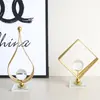 Luz de Luxo Bola de Cristal de Metal Artesanato de Luxo Enfeites Sala de Estar Entrada Armário de Vinho Decoração de Casa Mesa Pequenos Enfeites