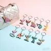 Llavero Colgante de Cola de Sirena Creativo Dibujos Animados PVC Goma Suave Accesorio Llavero Decoración de Equipaje
